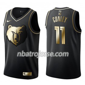 Män Memphis Grizzlies Tröja Mike Conley 11 Nike Svart Guld Edition Swingman